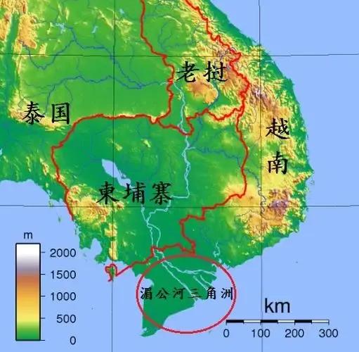 湄公河平原海拔图片